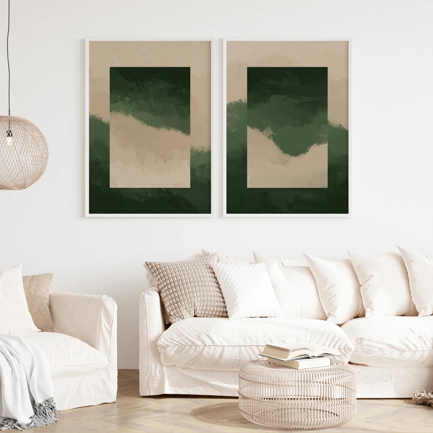 2 Frame-Abstract-Landscape-Scenery-Modern-Poster-70521043