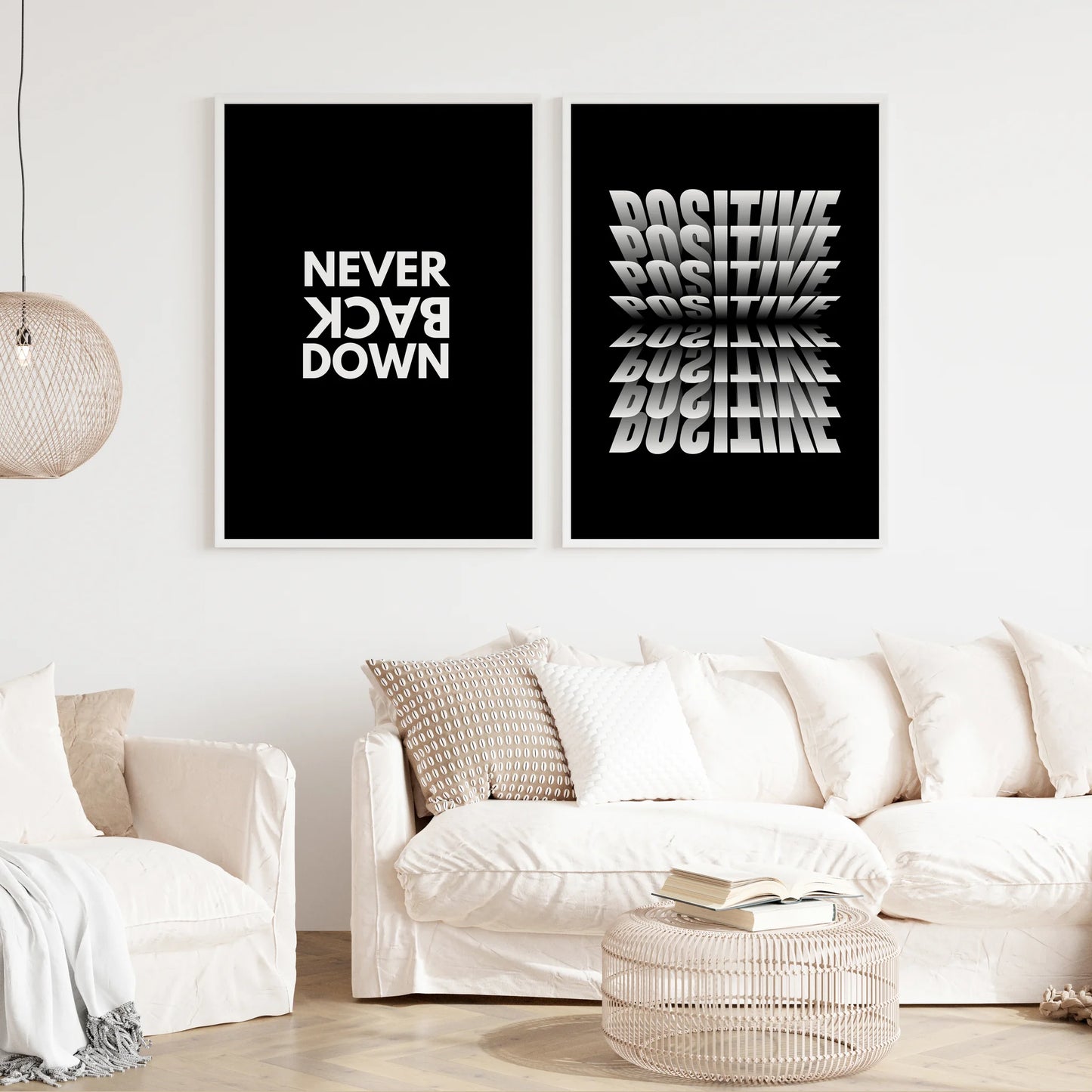 3 Frames-Never-Back-Down-Wall-art-82834845