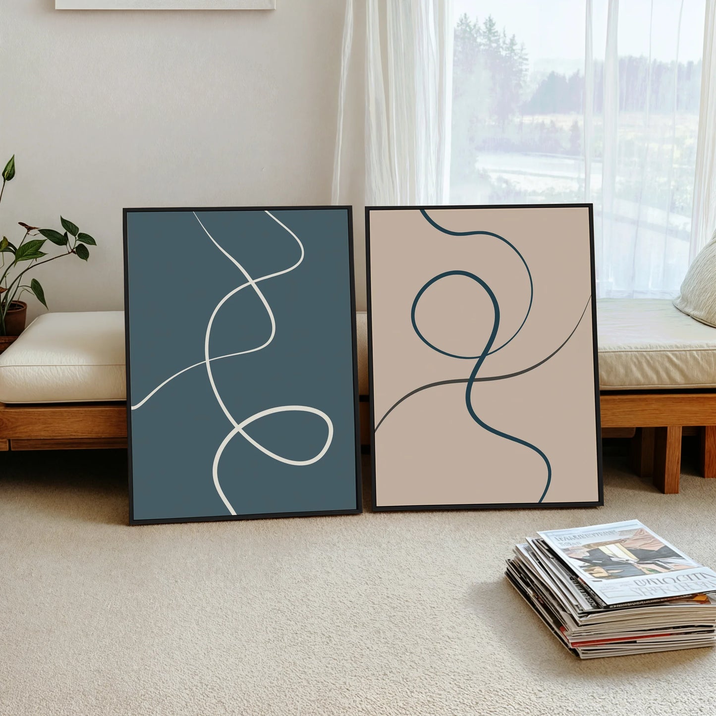 2 Frame-2-Abstract-Boho-Wall-Art-29504231