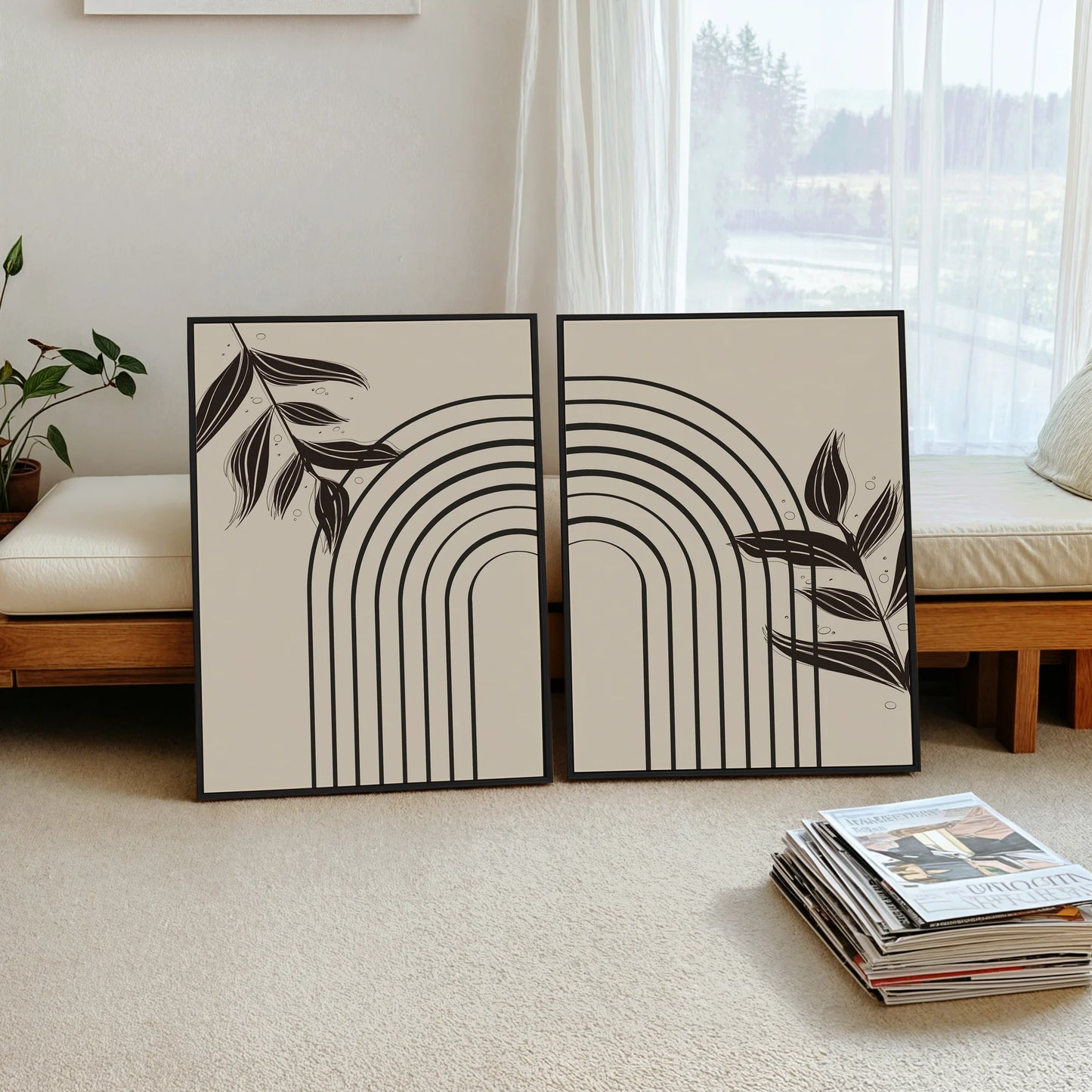 2 Frame-Boho-Wall-Art-Abstract-33237128
