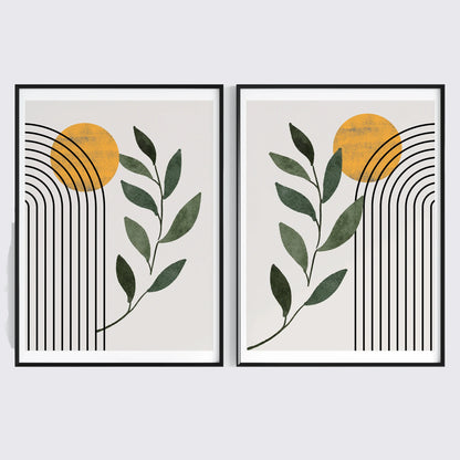 2 Frame-3-Abstract-Boho-Plant-Wall-43160976