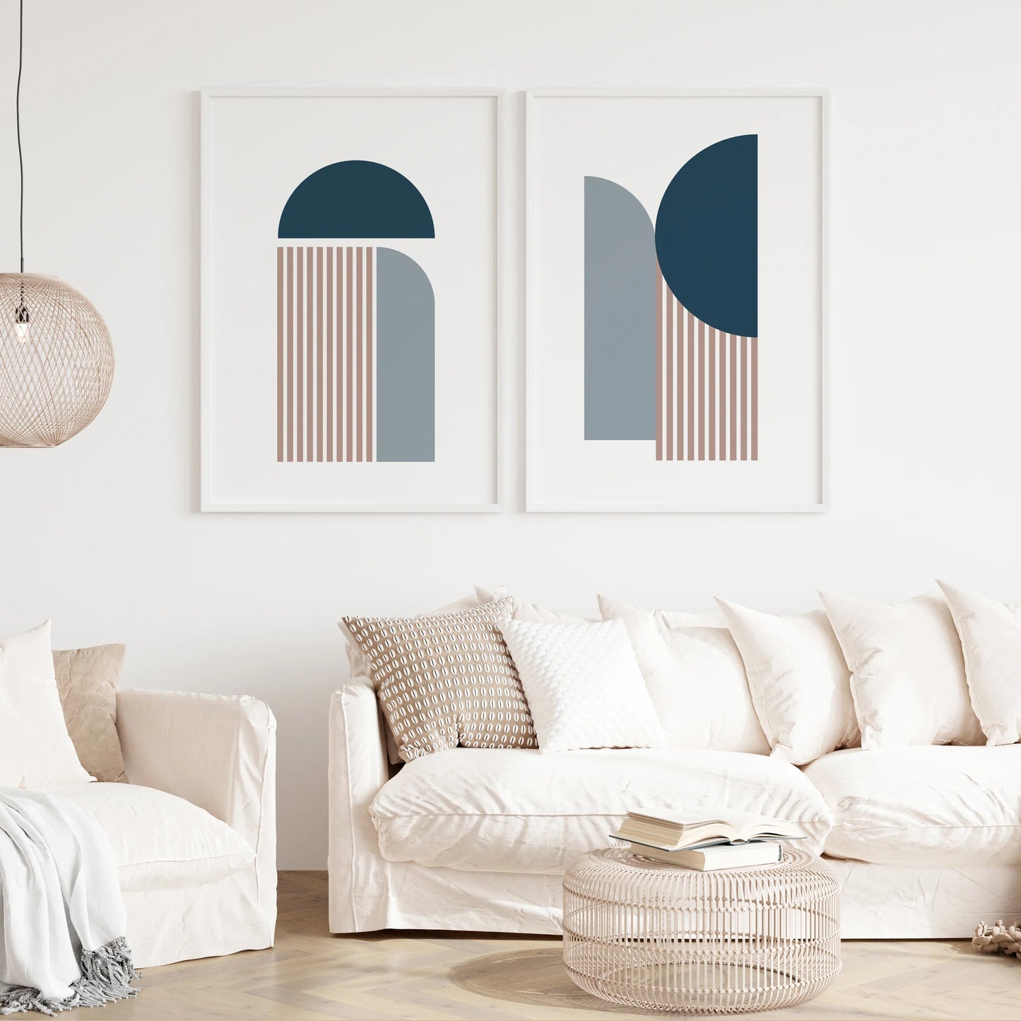 2 Frame-4Abstract-Boho-Wall-Art-30187580