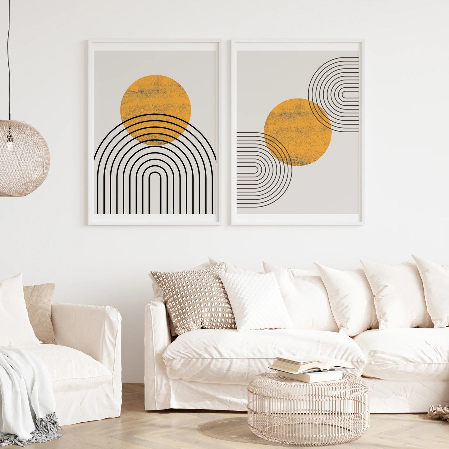 2 Frame-Abstract-Geometric-Boho-Wall-Art-42361731
