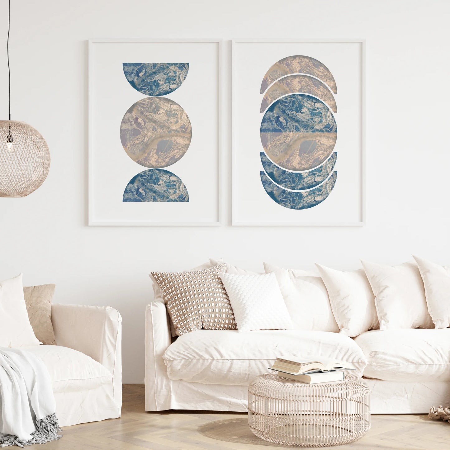 2 Frame-Circle-Abstract-Modern-Art-Poster-70520226
