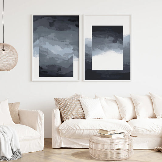 2 Frame-Abstract-Landscape-Geometric-Grey-Art-70523763