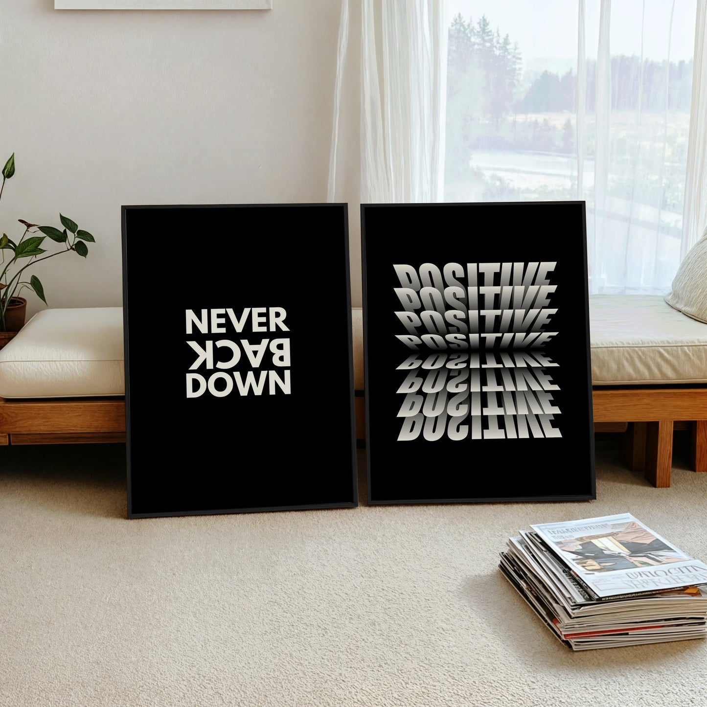 3 Frames-Never-Back-Down-Wall-art-82834845