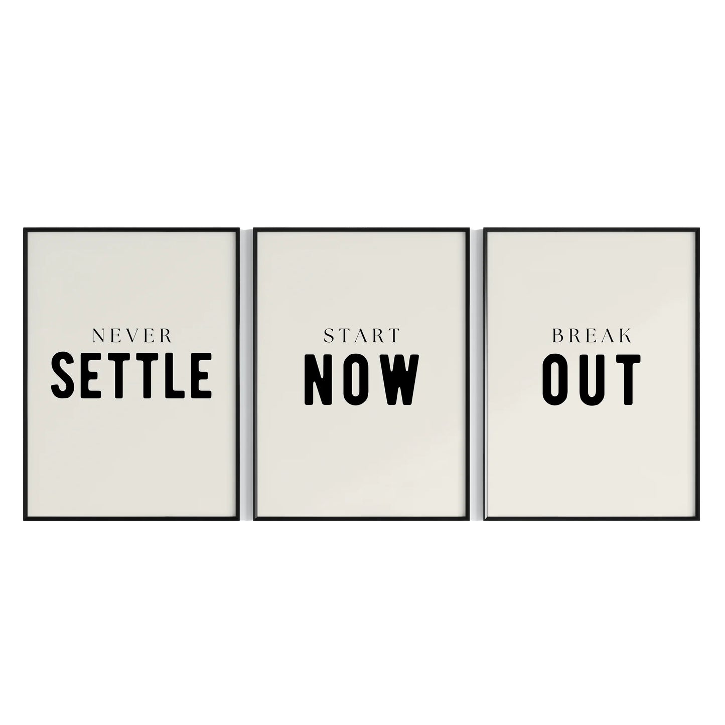 3 Frames-Never-Settle-Wall-art-11086947