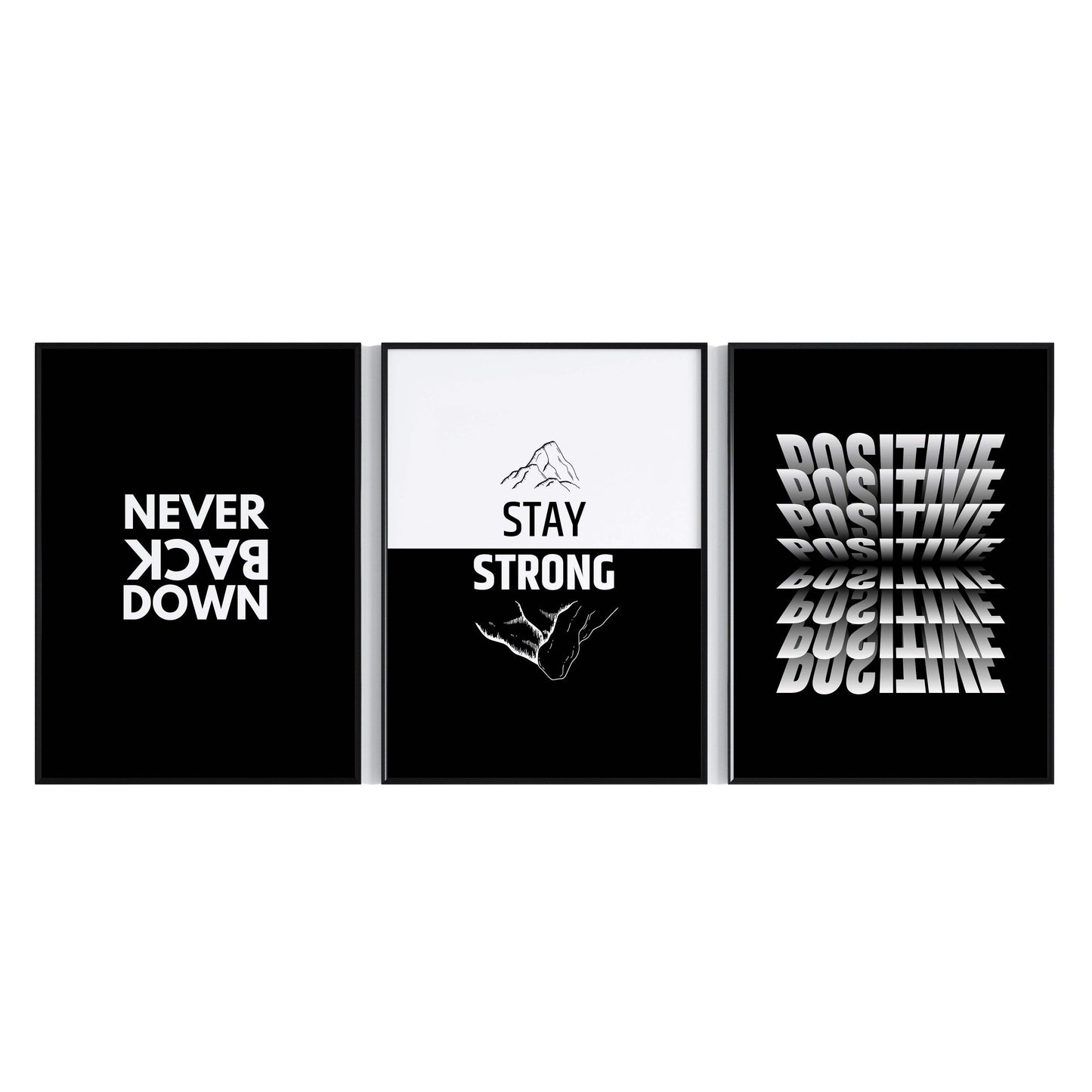 3 Frames-Never-Back-Down-Wall-art-82834845